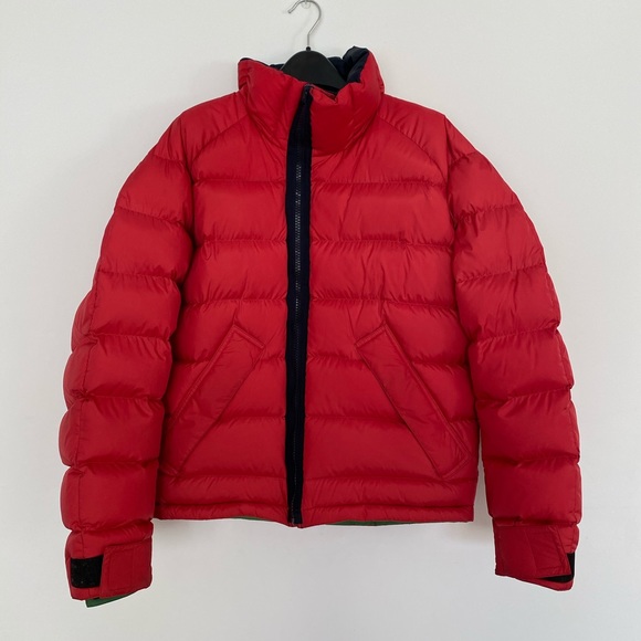 Burberry Reversible Color Block Nylon Down Puffer - Picture 2 of 8